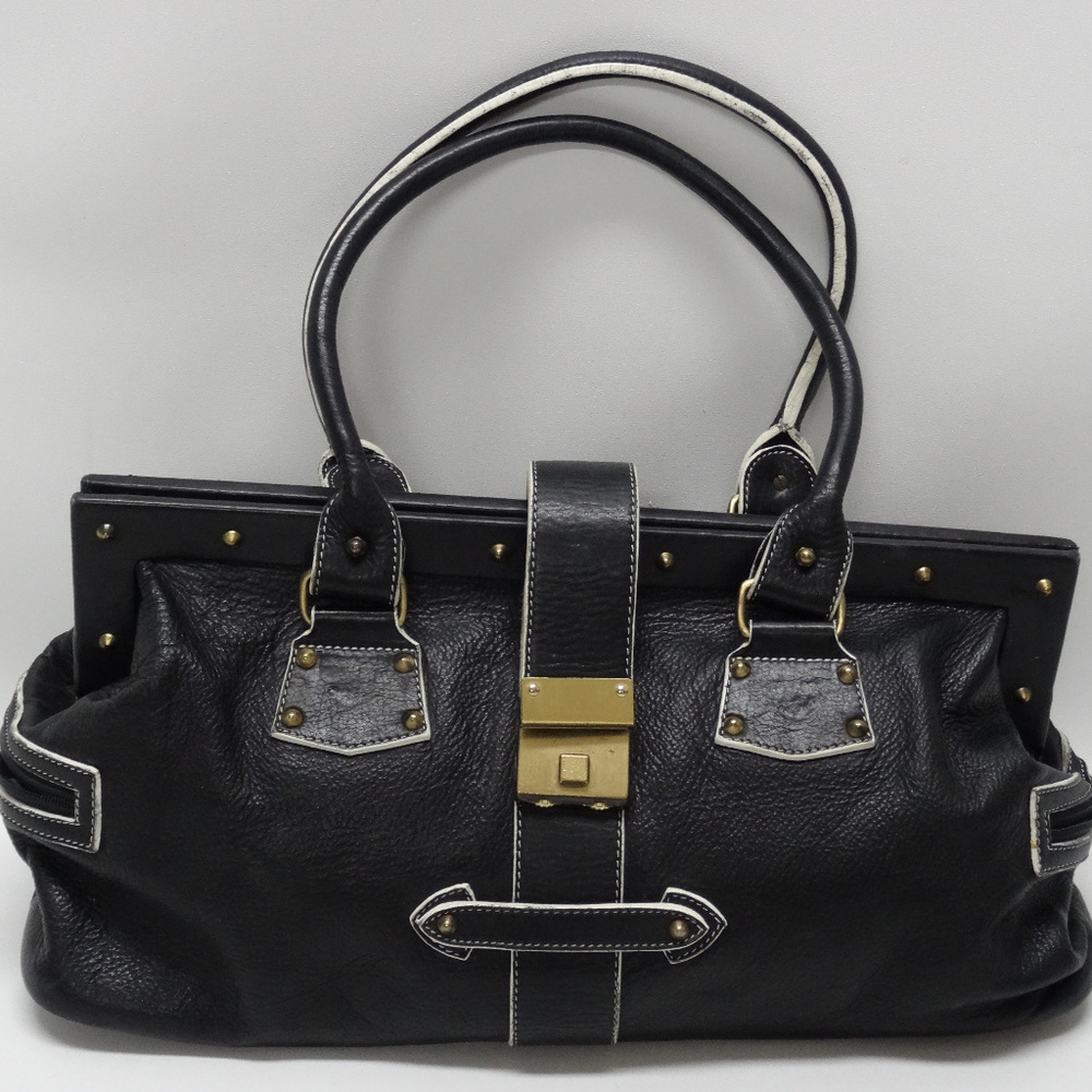 KB Katherine's Bags Black Leather Shoulder Purse
